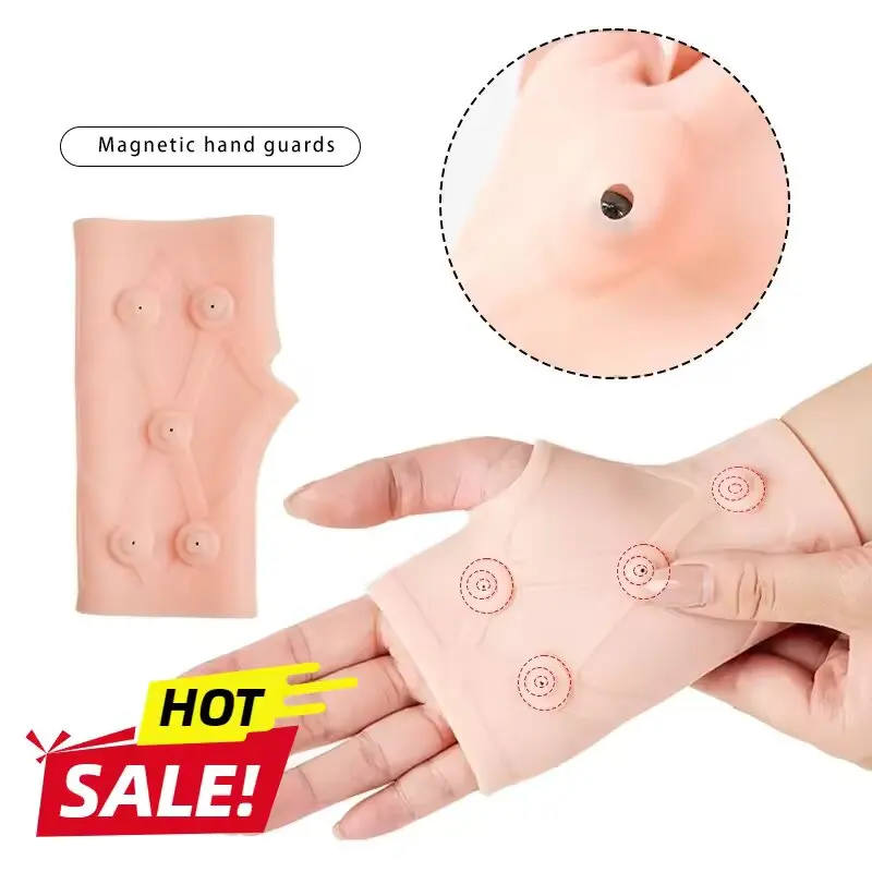 Silicone Glove Protector for Carpal Tunnel & Hand Tendinitis Pain Relief Soft Comfortable Hand Support Gloves for Night Wear