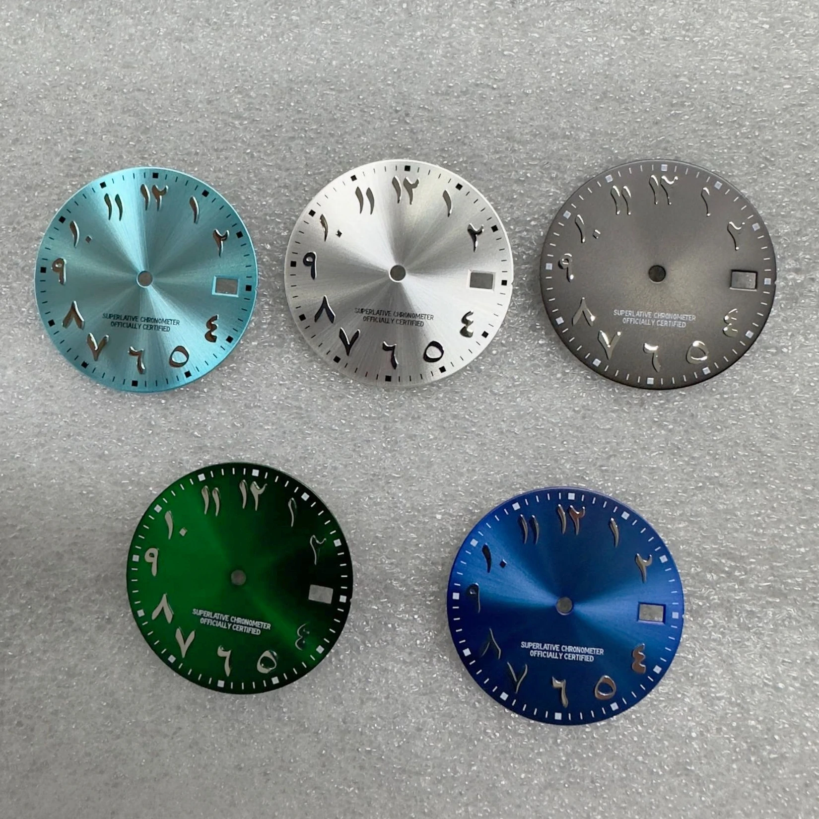 Customized Logo Arabic Numerals Sun Pattern 29mm Watch Dial Modification DIY Watch Replace Accessories for NH35 / NH36 Movement