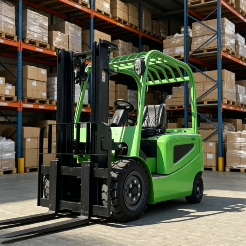 Customized Lithium-ion Electric Forklift 3m Lifting Height New Condition 4WD Wheel Self Loading Euro 5 Certified