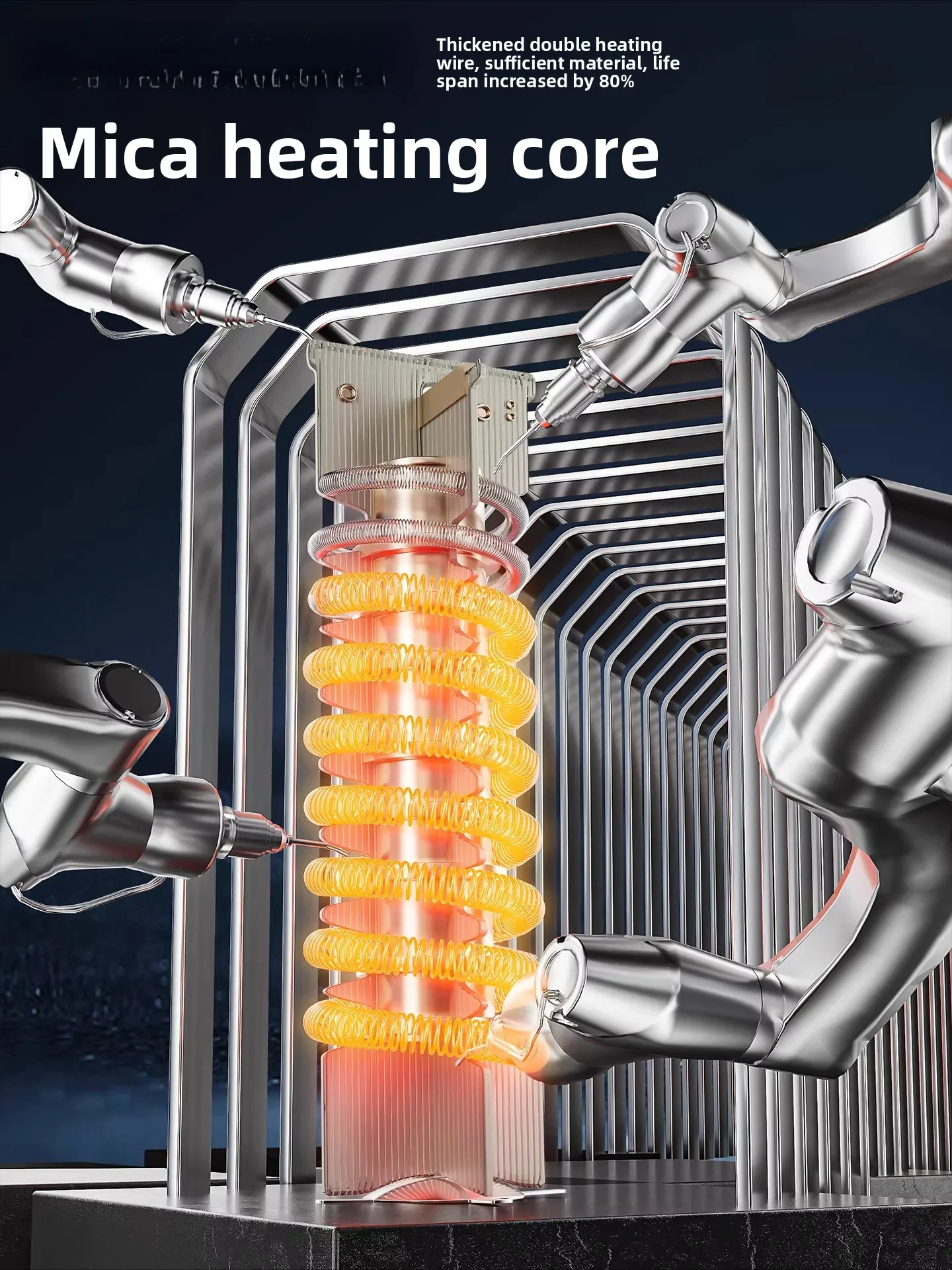 High temperature hot air gun Industrial grade small heating and sealing film hot air fan Special for automobile film