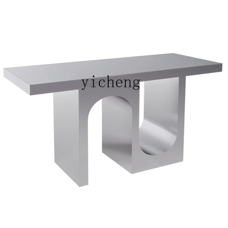 Zc Zhongdao Platform Running Table Stainless Steel Shoe Bag Display Table Placed in the Middle of Shoe Store