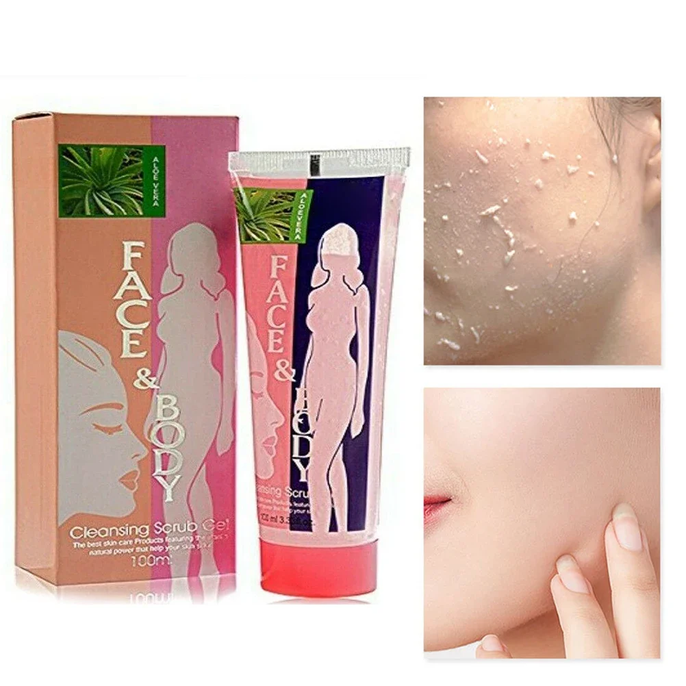 1pcs 100ml Face And Body Cleansing Scrub Gel Deep Cleaning Exfoliating Body Scrub  Smooth Moisturizing Skin Care Cleaner