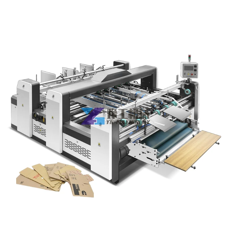 Automatic Bottom Lock Fully Automatic Folder Gluer Machine Folder Gluer Cartner Box Gluing Machine