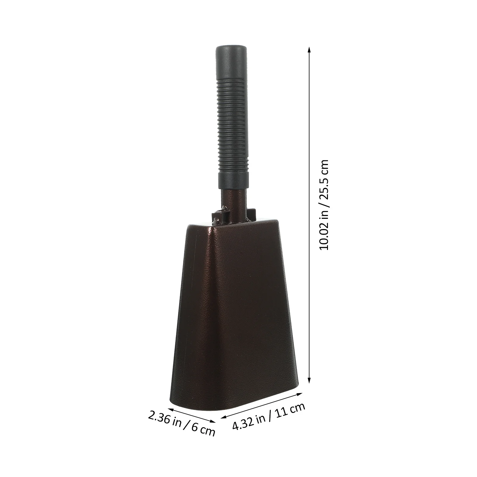 

Metal Cowbell Handle Durable Performance Shaking for Sports Party Cheering Football Music Supplies Instrument Music Supply