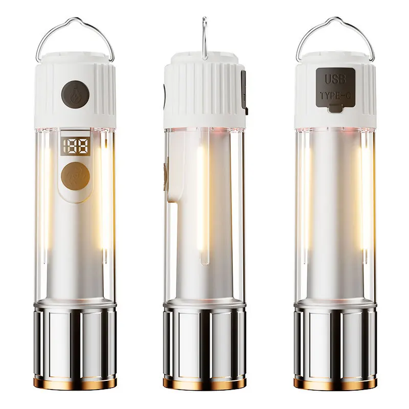 High Strong Power Led Flashlights Mini Portable Lantern Waterproof Multi-function Rechargeable Torch Camping Hiking Hunting Zoom