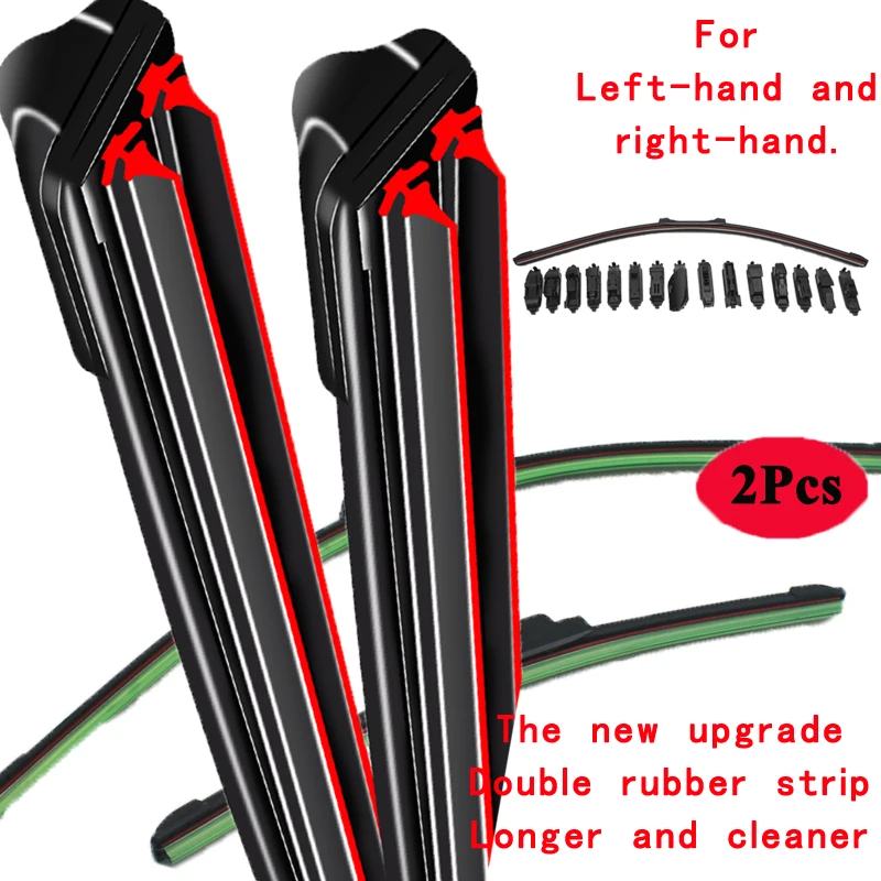 For Chrysler PT Cruiser Wagon Estate Convertible 2000 2001 2002 2005 2006 2007 2008 2010 Double Rubber Car Windshield Wipers
