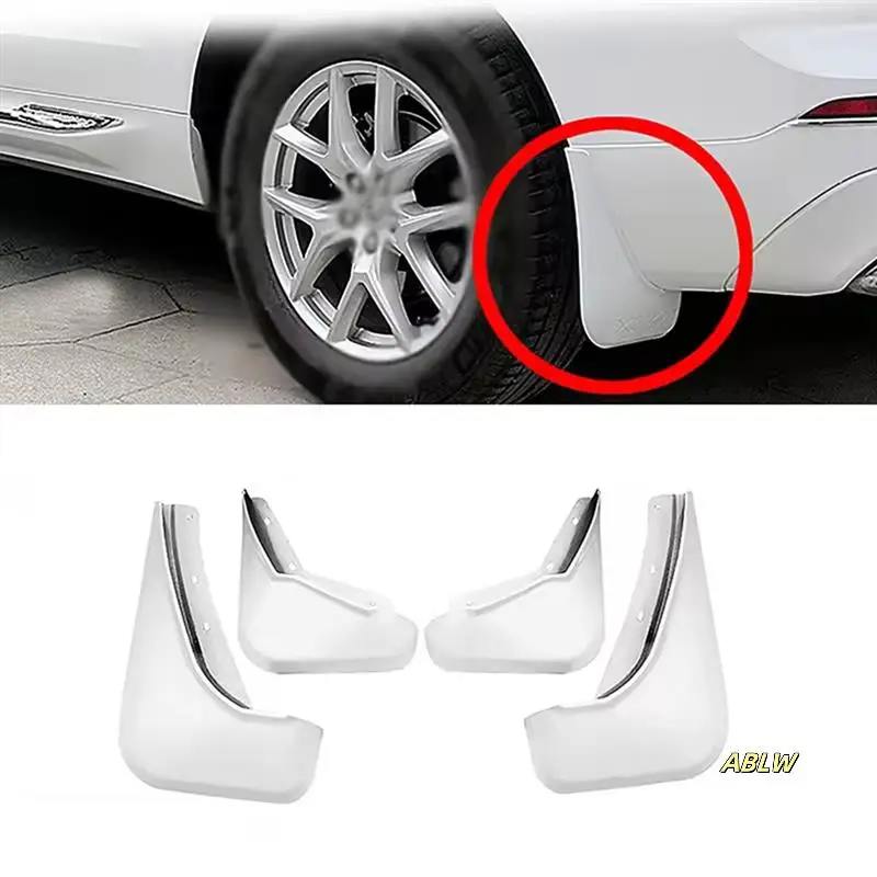 

Protection Wheel Mudguards 4Pcs/Set Fit For Volvo XC60 2018-2023 Front,Rear White Fenders Car Accessories