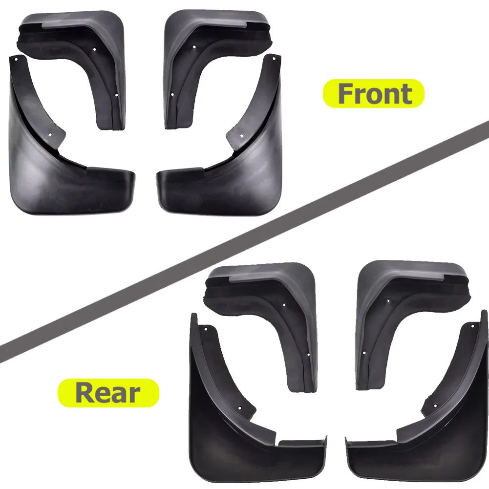 Set Molded Car Mud Flaps For Audi A4 B8 2008 - 2013 Splash Guards Mud Flap Mudguards Fender Styling 2009 2010 2011 2012