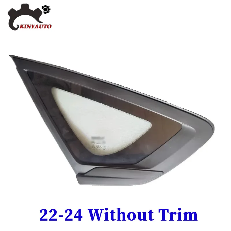 1PCS For Geely Binray 2018-24 Rear Window Glass Triangle Plate Garnish Cover Panel Side Mirror Trim Exterior Car Accessories