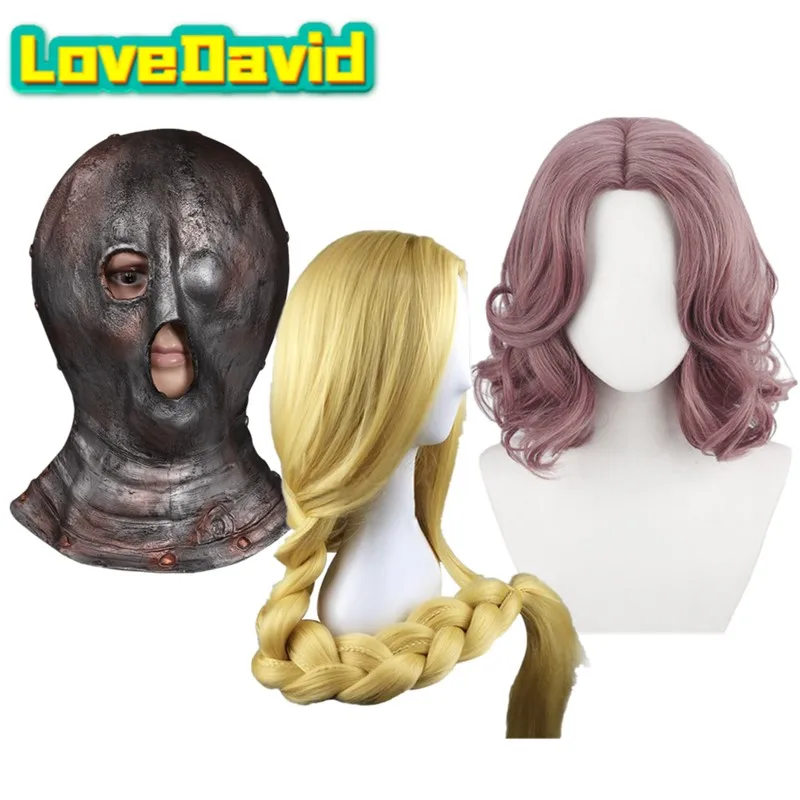 

Marika Melin Cosplay Wig Cartoon Fantasia Men Women Costume Accessories Prisoner Latex Mask Halloween Carnival Party Headwear