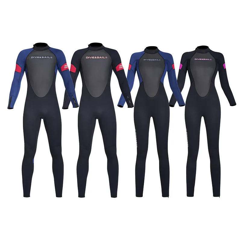 Diving Suit Men Thickened One-Piece Diving Suit 3MM Women Snorkeling Surfing Jellyfish Cold-Proof Swimsuit New