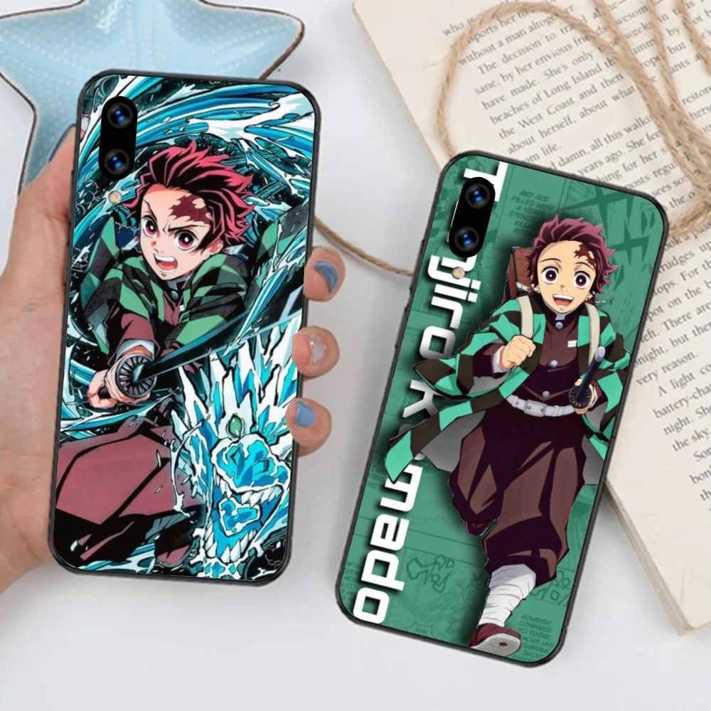 Demon Slayer Tanjiro Mobile Phone Case for Huawei Mate 40 30 20 10 Pro Lite Nova 9 8 5T Y7p Y7 Black Soft Phone Cover Funda