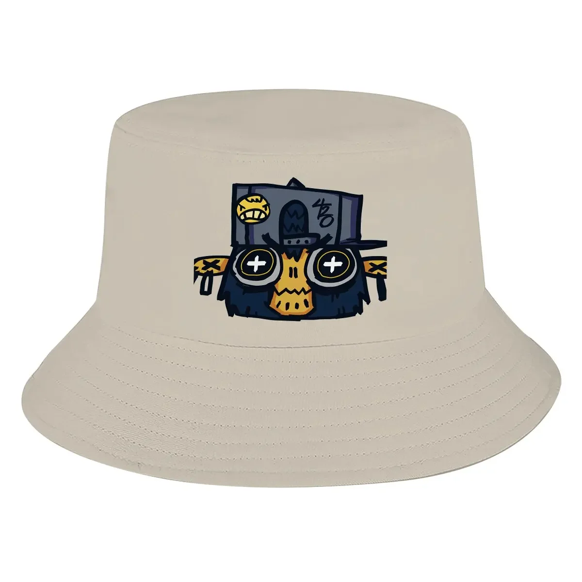 Monkey Island Game Bucket Hat POSITIVE MONKEY Men's Women's Fisherman Cap Hip Hop Beach Sun Fishing Hats