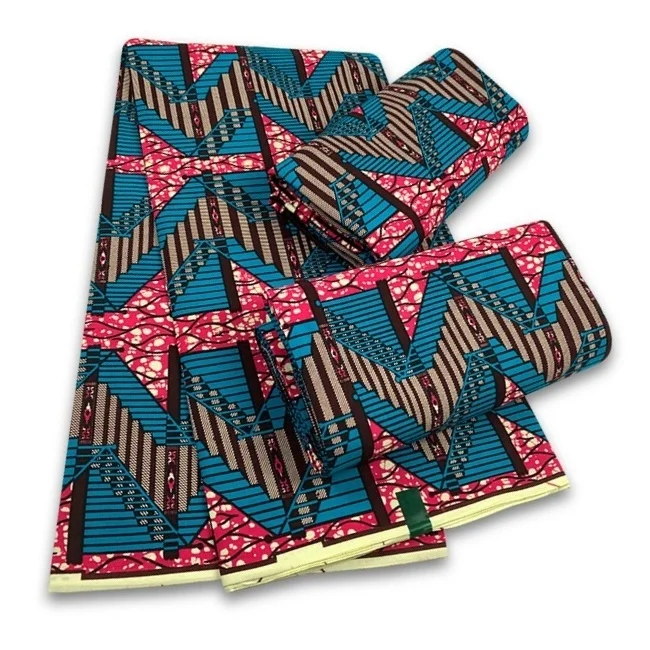 Most popular Veritable African Wax Real Fabric 100% cotton Ghana Nigeria Style 6 yards High Quality Ankara Prints wax Material