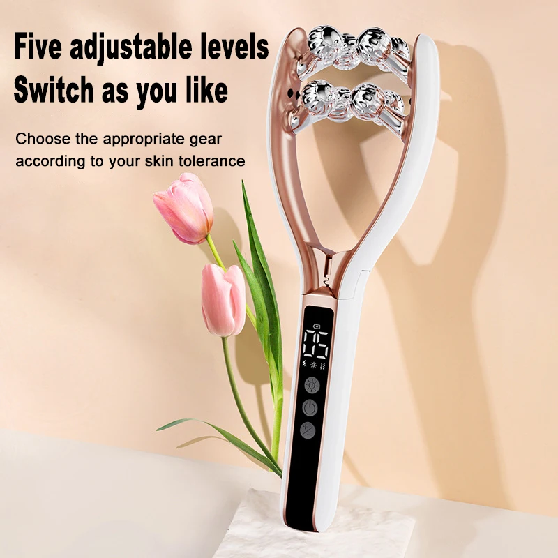 

Home Use Neck Face Lifting Beauty Device Anti Wrinkle Facial Massager Skin Tightening Thin Double Chin Scroll Wheel Massager