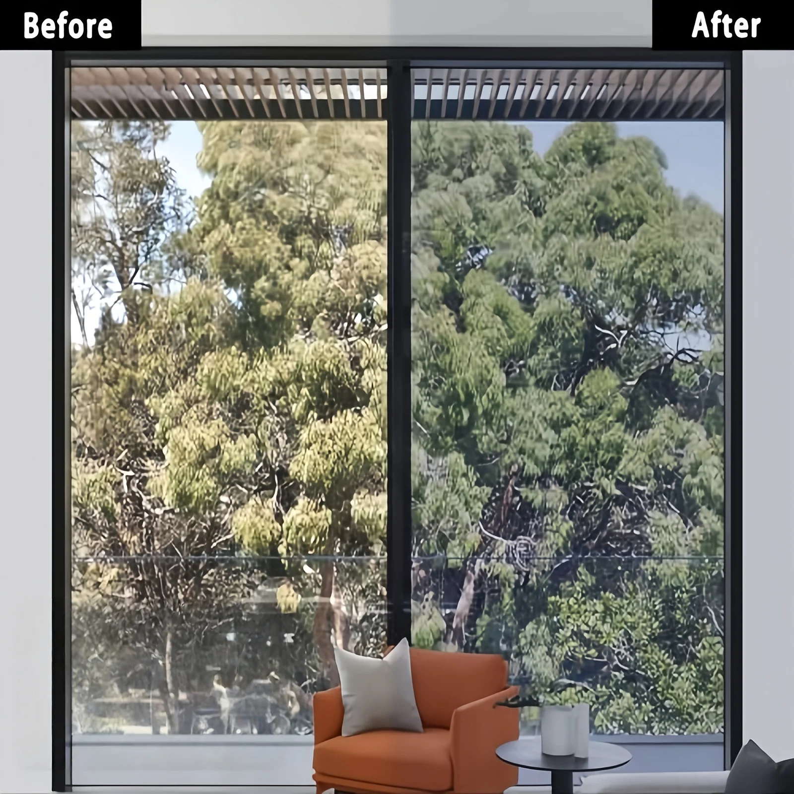 Daytime One Way Mirror Privacy Window Film Self Adhesive Removable Heat Control Sun Block for Home Office Bathroom Bedroom Glass