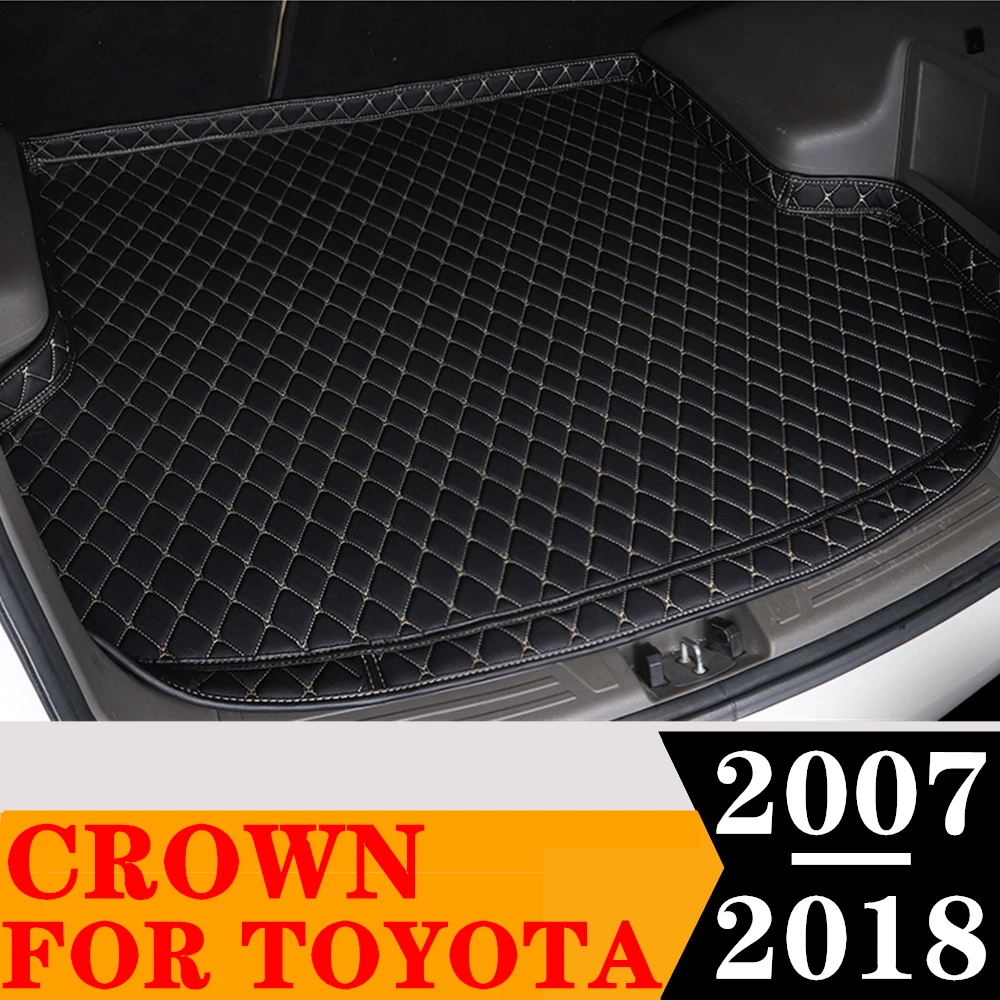 

Высокий боковой коврик в багажник автомобиля для Toyota Crown 2018 2017 2016 2015 2014 13-2007 XPE, задняя крышка багажника, подставка для багажника