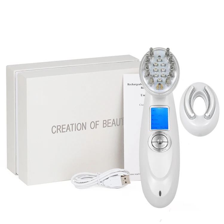 Face Lifting Neck Beauty RF Led Photon Device Skin Care Electric Anti-wrinkle Facial Neck Massage Machine