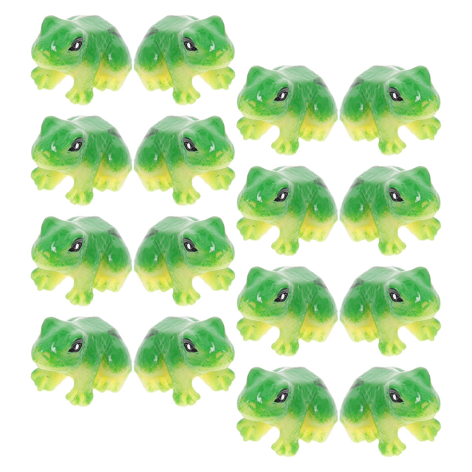 

20Pcs Lovely Frog Sculpture Statue Durable Resin Garden Yard Decor Micro Landscaping Ornaments Frog Sculpture Statue