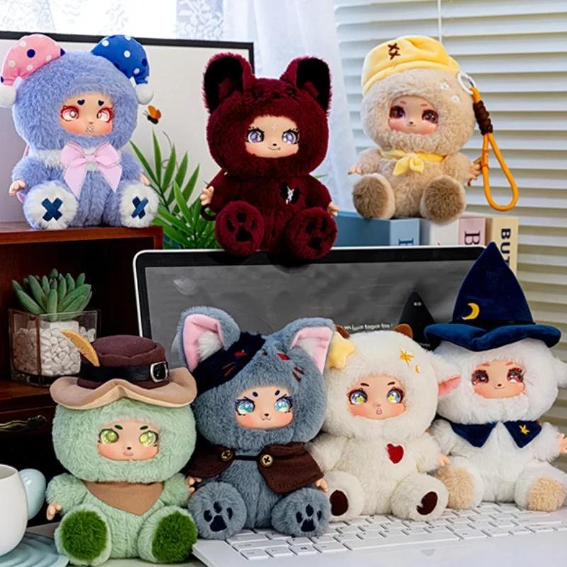 Nieuwe schattige dierenserie knuffel sleutel cartoon anime meisje rugzak schattige hanger jongen auto decoratie hanger kerst verjaardagscadeau