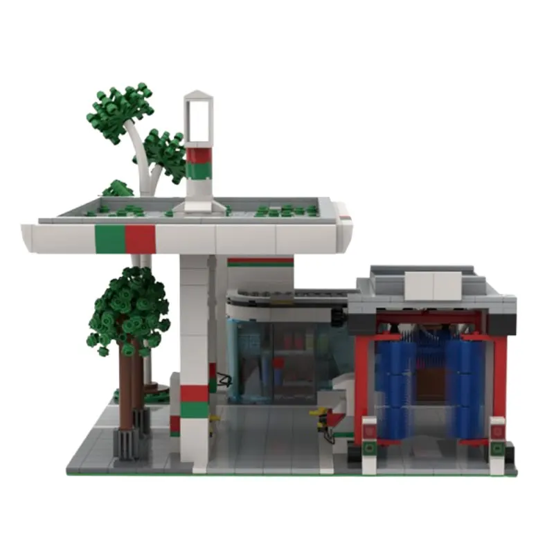Spot MOC-104373 1294pcs Modern Architecture DIY Small Particle Assembly Building Blocks Educational Toy Model Gift Set Ornaments
