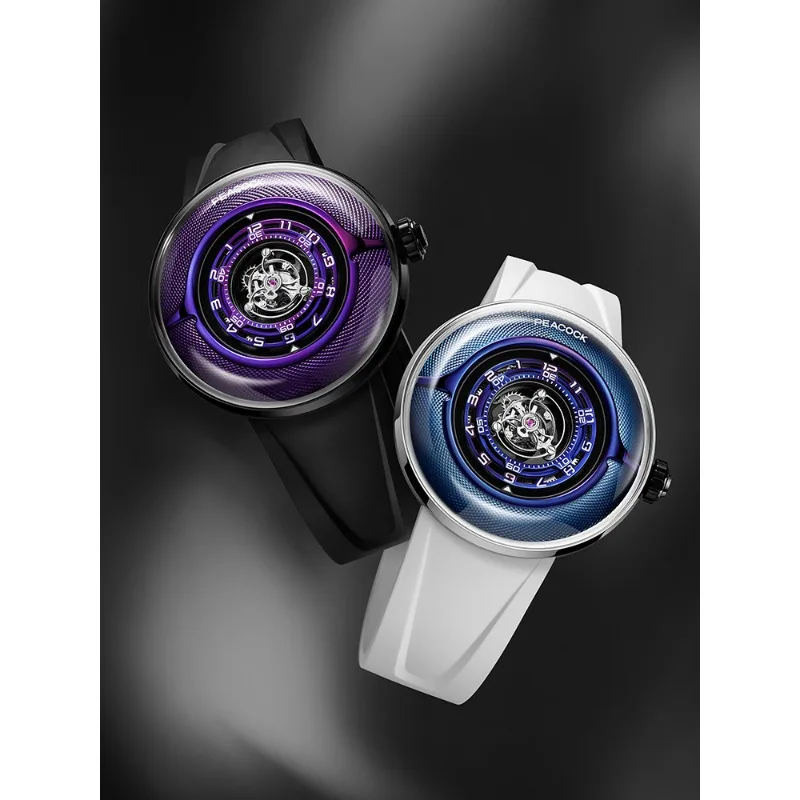 Black Hole No Card Mid Tourbillon Mechanical Men's Watch Official Brand Couple Watch