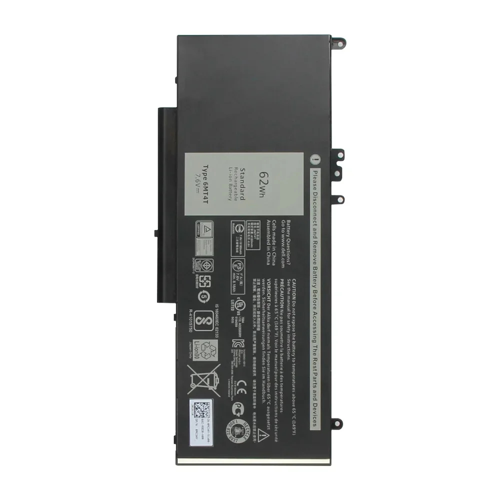 Replacement Battery 6MT4T For Dell Latitude E5270 E5470 M3510 E5570 High Quality Spare Batteries With Tools