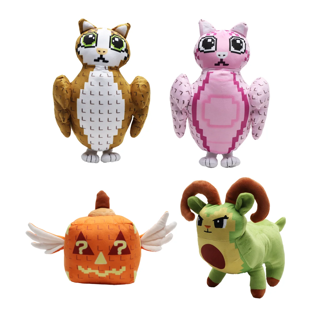 

Моторошный блок удачи, плюшевая игрушка, позводеляющий мозг, плюшевая розовая миша и коричневая миша, авокадо, овца, игровая периферия, рождественская игрушка в подарок