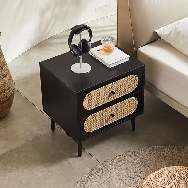 Nordic Bedside Table Cute Small Side Bed Tables Cabinet Narrow Storage Auxiliary Bedroom Design Room Open Cabinets Desk CTG-079