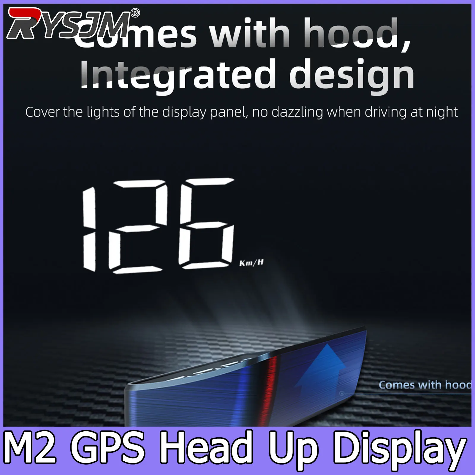  M2 Universal GPS HUD Car Speedometer Projector With Speed KMH Head Up Display Car USB Cable Plug & Play GPS & Beidou System