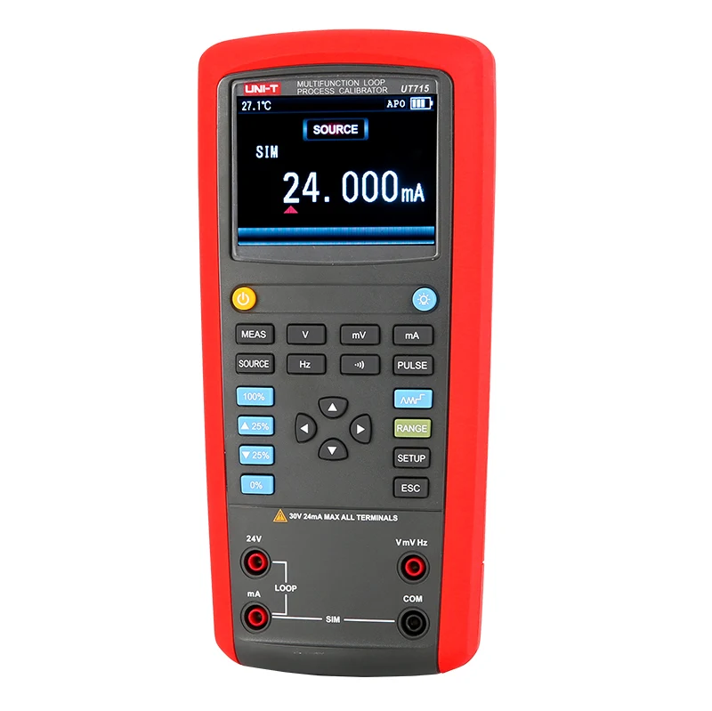 

UT715 Multifunction Loop Process Calibrator DC Voltage Current Frequency Continuity Measurement Calibrator