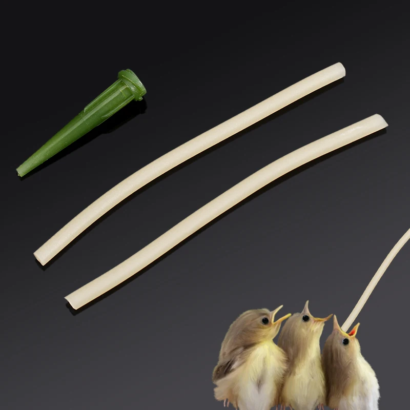 Fütterungsschlauch für junge Vögel, langer Silikonschlauch, oraler Flüssigkeitsinfusionsschlauch, Zuchtschlauch für die Ernährung junger Haustiere, 2/5/10 Stück – Detail 3