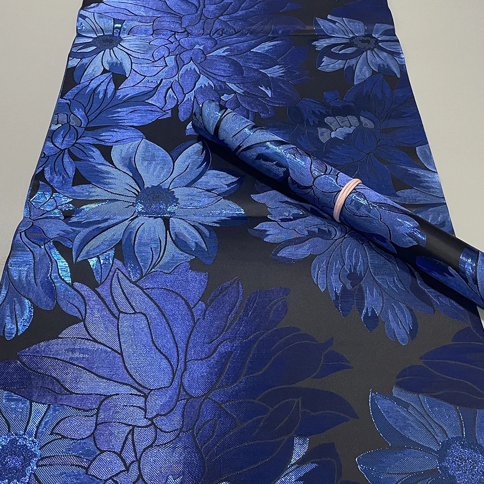 

Luxury African Gele & Ipele Set -Premium Royal Blue SEGO Fabric Head Wrap for Nigerian Wedding,Aso Ebi & Special Events TXH-18-1