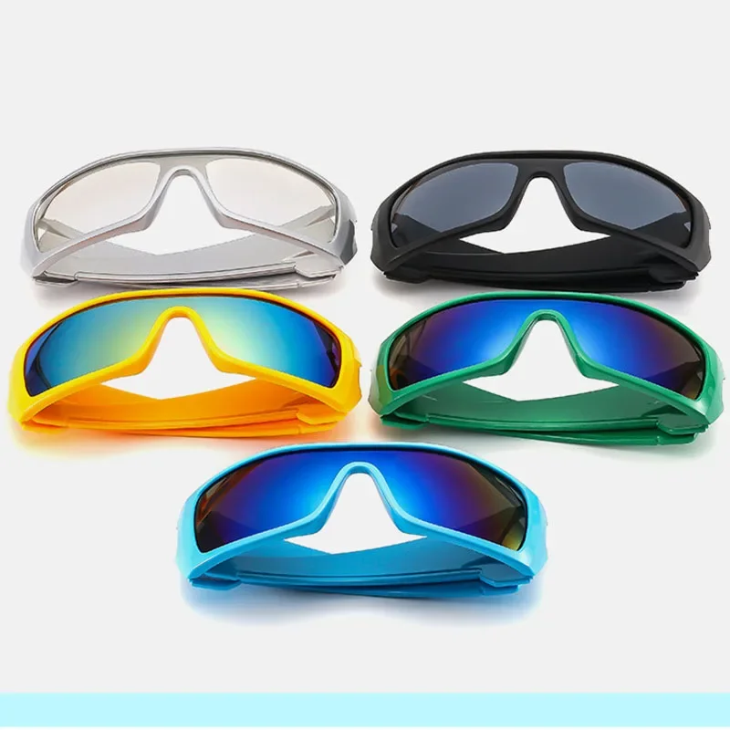 New Y2K Large Frame Square Sunglasses Men\'s Brand Designer Sports Sun Glasses Men\'s Outdoor Driving Eyewear UV400 Oculos De Sol