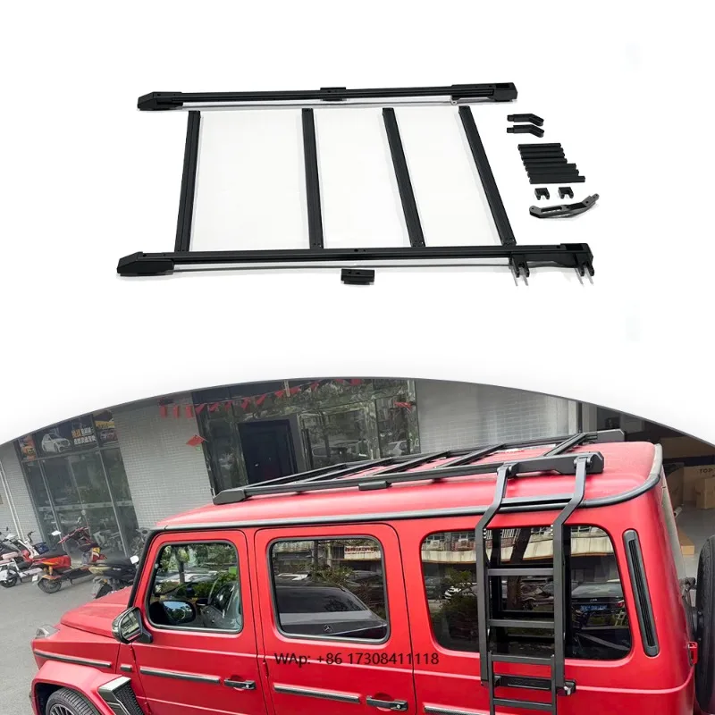 

W465 G Works Style Luggage Rack with Ladder SUV Professional Racks Cargo Carrier Hiqh Quality Roof Rack Exterior Auto Parts