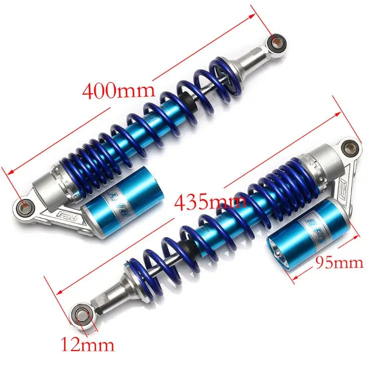 rfy 400mm motorcycle rear shock absorber FOR HONDA TRX450R CR125 Yamaha YFM660 RAPTOR YFZ350 BANSHEE YFZ450