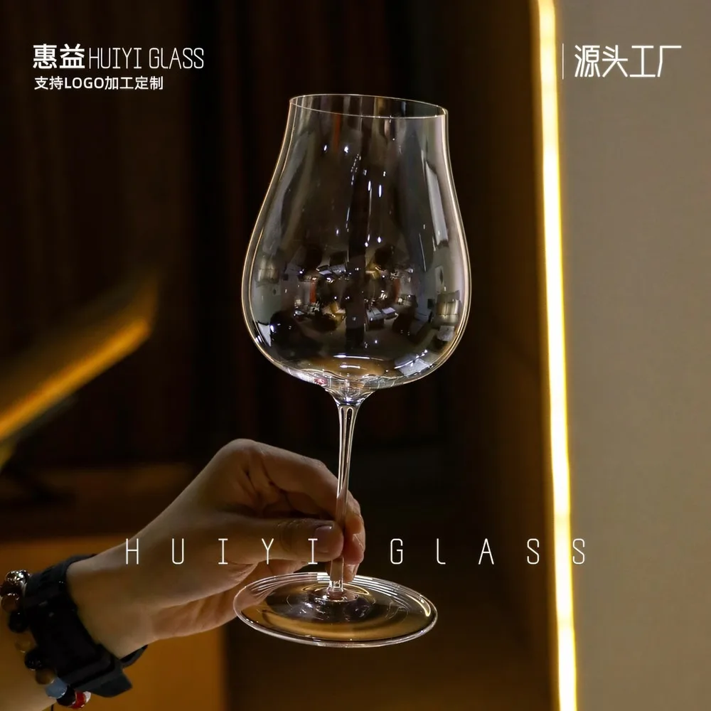 Ultra-Thin Crystal Zalto Style Burgundy Glasses Set Luxury Red Wine Goblets for Fine Dining Restaurant Hotel Bar