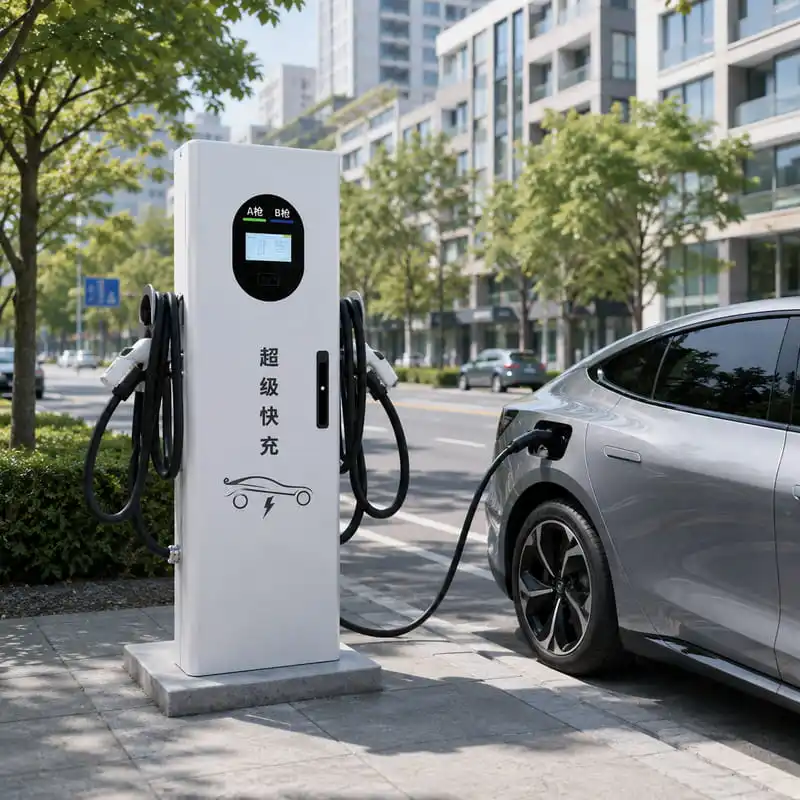 DC Fast EV Charger CCS2 Type 2 Efficient 50KW 80KW Customized Service 4G WiFi Ethernet OCPP 16J Network Hotel Parking