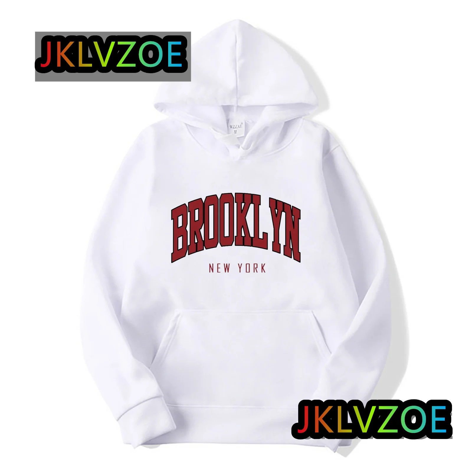 Brooklyn New York Printing Men Hoody Autumn Winter Loose Casual Sweatshirt Fashion Fleece Basic Hoodie Streetwear Men Clothing