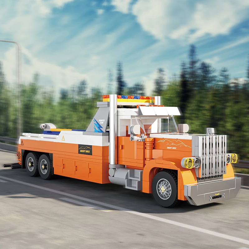 MOC 66028 ビルディングブロックおもちゃ シティ アメリカンスタイル ロードトレーラーモデル ブロック組み立てゲーム DIY おもちゃ クリスマスプレゼント 男の子 子供向け