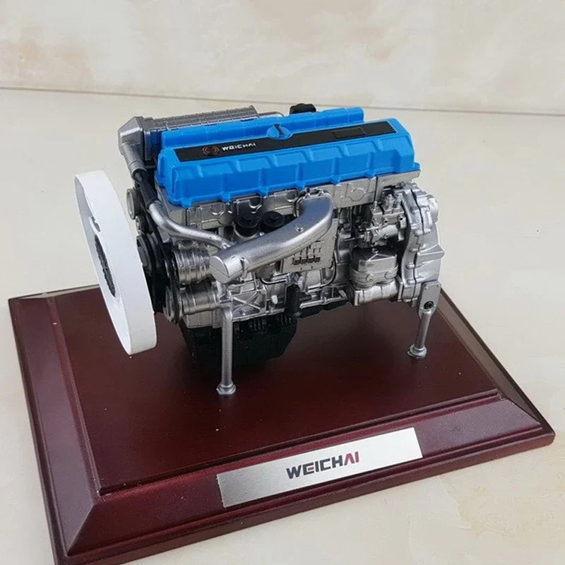 Weichai WP13H Engine 1:12 Alloy Simulation High-performance Finished Model 13-liter Engine Metal Boutique Collectible Model