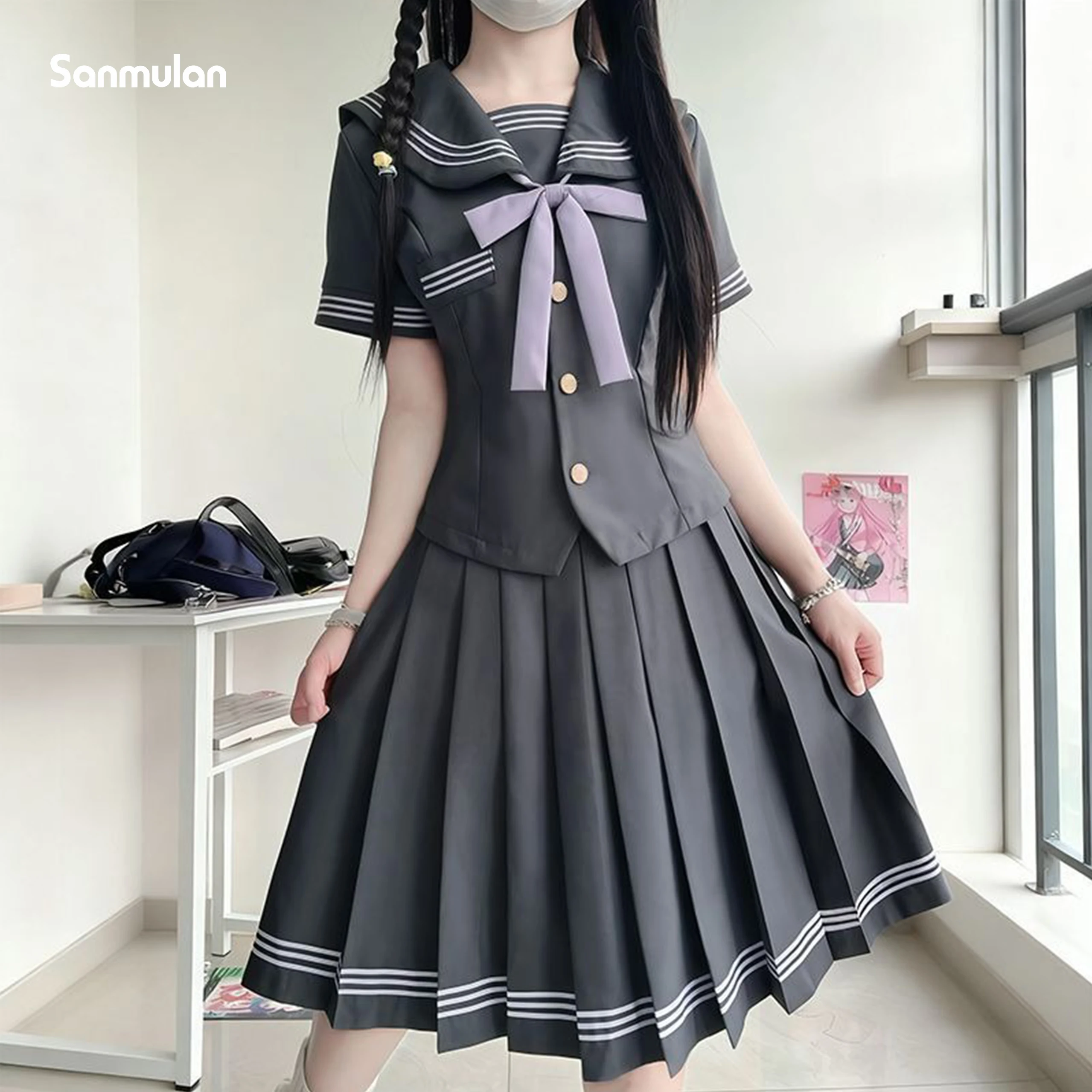 uniforme-jk-gris-oscuro-estilo-japones-y-coreano-traje-de-marinero-de-manga-corta-conjunto-plisado-estilo-uniforme-escolar-adecuado-para-todas-las-estaciones