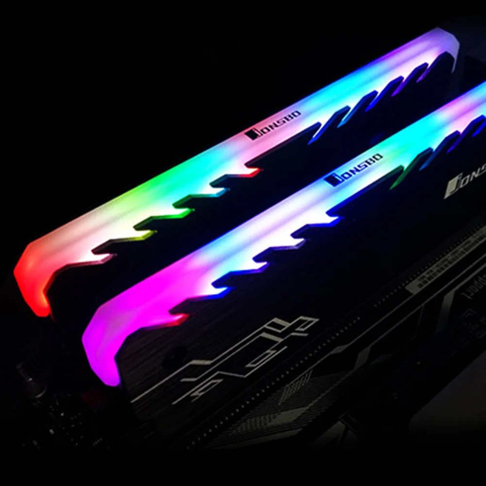 RGB RAM Heatsink Classic  Practical Multi-functional DDR DDR3 DDR4 Memory Cooling Heat Spreader for Desktop Computer