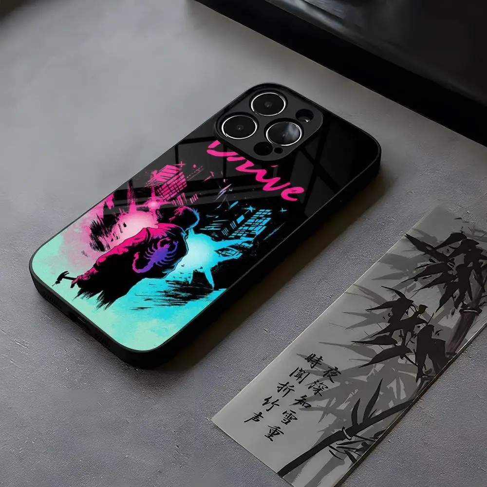 Drive Ryan Gosling Film Handyhülle aus gehärtetem Glas für iPhone 17 13 14 16 12 15 11 Pro Max Plus Mini X XR SE2020 Coque