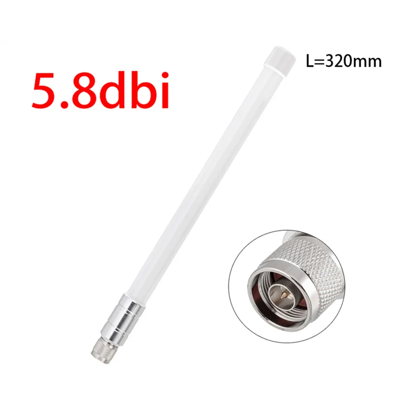 NNR-320Mm 5.8DBi Fibreglass Antenna 915MHz Outdoor Omnidirectional Lora Antenna for Helium Hotspot HNT Miner White