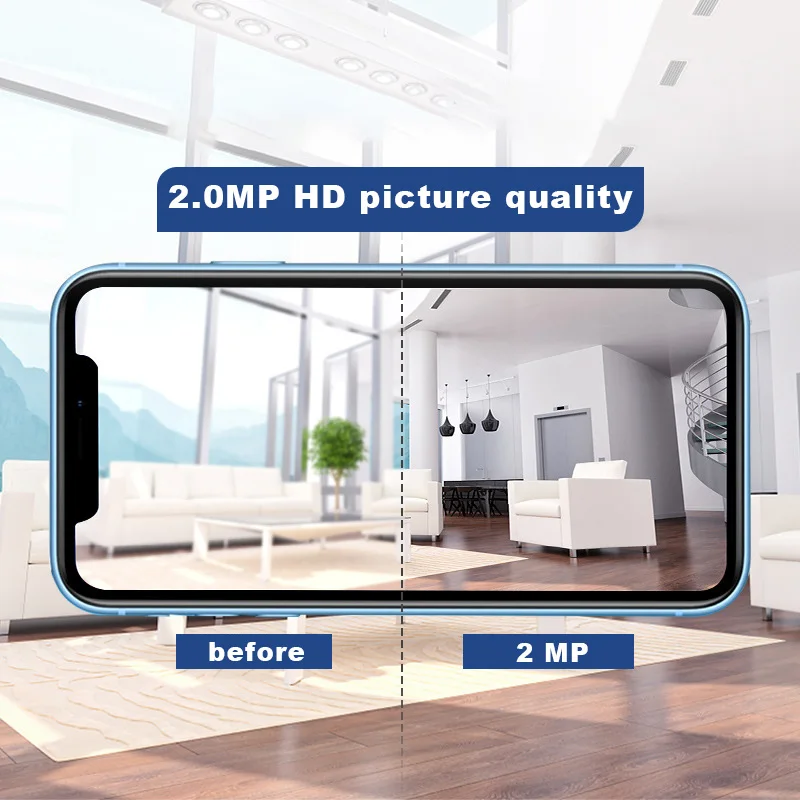 Security Cameras for Home Security Infrared Night Vision Outdoor Waterproof IP66 HD Mobile Phone Remote Control