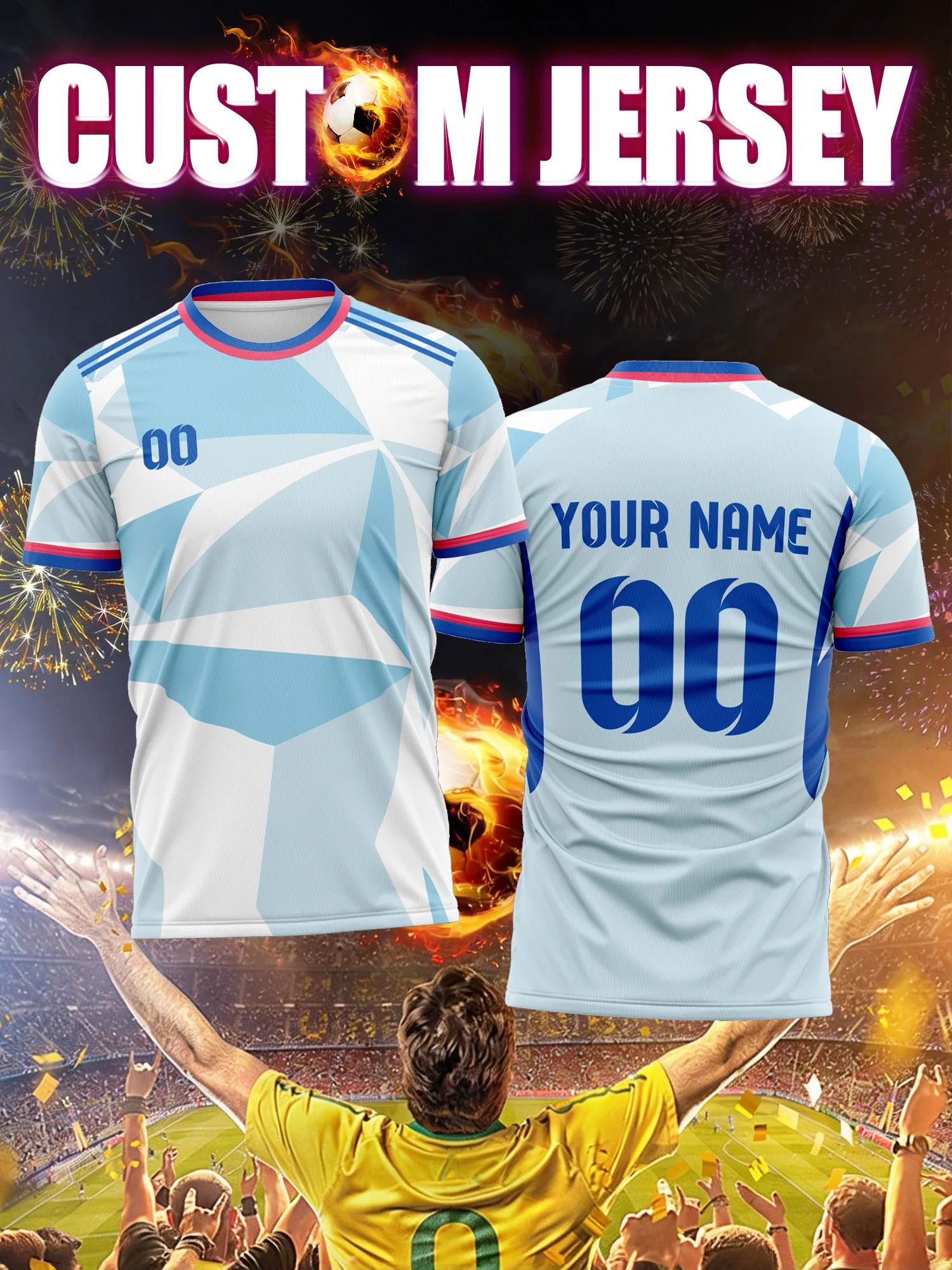 

Новая спортивная футболка с V-образным вырезом 2026 года – с возможностью нанесения имени и номера, быстросохнущая, дышащая, удобная, для повседневной носки, спортзала, бега