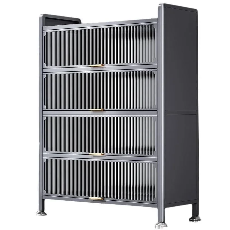 L Modern Kitchen Cabinets Rack Floor Multi-layer Home Storage Cabinets Kitchen Furniture Multi-functional Bowl Sideboard Cabinet