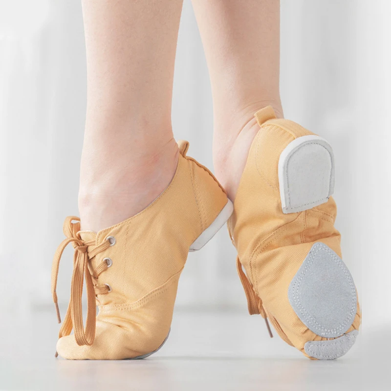 Canvas Dance Shoes Women's Soft-Soled Training Shoes Teacher's Latin Jazz Dance Shoes Child Girls Jazz Shoes Men