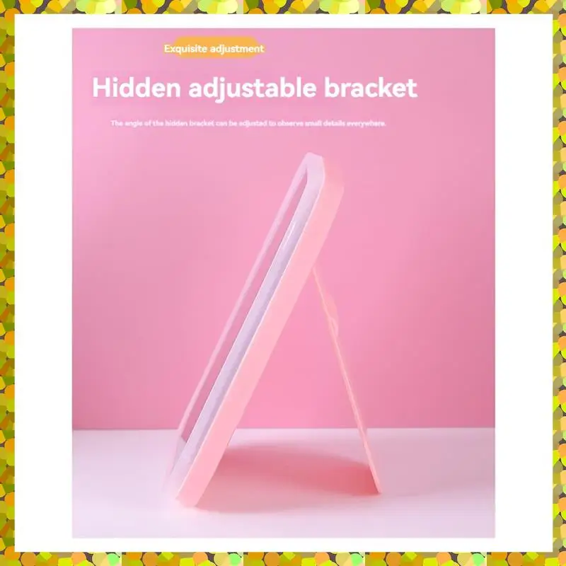 AGLH LED مرآة الغرور مع أضواء المحمولة مستحضرات التجميل السفر منضدية يشكلون مضاءة مرآة مكتب USB قابلة للشحن